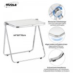 Table pliante - couleur transparente - cadre de chaise de luxe en argent galvanisé - fabriqué en pet ... Table pliante - couleur transparente - cadre de chaise de luxe en argent galvanisé - fabriqué en pet ...