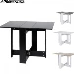 Table pliante de cuisine - mengda - table  manger pliable - extensible - rectangulaire - jusqu 6 personnes ...