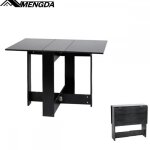Table pliante de cuisine - mengda - table panneaux de particules - extensible - rectangulaire - jusqu ...