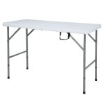 Table pliante fukui r�sistante aux intemp�ries stable et mobile 120 x 60 cm