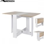 Table pliante pliable de cuisine salon salle � manger - mengda - extensible - table pliante panneaux ...