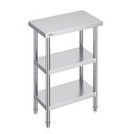 Table de pr�paration en acier inoxydable - vevor - 356 x 610 x 864 mm - pour une utilisation culinaire ...