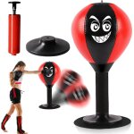 Table de punching sac de frappe de bureau pour adulte mini sac de frappe funpunch avec ventouses puissantes ...