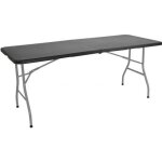 Table de r�ception traiteur pliante 180 cm - catering - noir