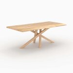 Table rectangulaire en bois dhévéa massif clair 8 personnes - robin - rendez - vous déco Table rectangulaire en bois dhévéa massif clair 8 personnes - robin - rendez - vous déco
