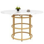 Table ronde (10010076cm) table de cuisine table basse ronde pour 4 - 6convient pour la salle  manger ...