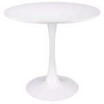 Table ronde blanche moderne pour salon salle à manger cuisine Table ronde blanche moderne pour salon salle à manger cuisine