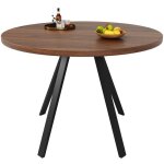 Table ronde salle manger pour 4 personnes table de cuisinetable a manger ronde 80cm avec pieds en métal ... Table ronde salle manger pour 4 personnes table de cuisinetable a manger ronde 80cm avec pieds en métal ...