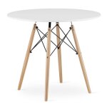 Table ronde todi 90 cm - blanc