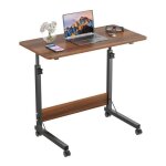 Table roulante de lit canap pour ordinateur portabletable dappoint hauteur rglable80x40x62 - 90 cmmarron ...