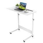 Table roulante de lit canapé pour ordinateur portabletable dappoint hauteur réglableavec fentes pour ... Table roulante de lit canapé pour ordinateur portabletable dappoint hauteur réglableavec fentes pour ...