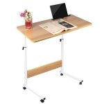 Table roulante de lit canap pour ordinateur portabletable dappoint hauteur rglableavec fentes pour ...