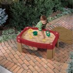 Table  sable pour enfants step2 naturally playful - rouge - plastique roto - moul - 91. 4x66x41. 7 ...