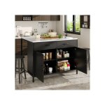 Table de salle  manger 100 x 90 x 90 cm plateau en marbre pieds rglables table de bar pour cuisine ...