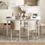 Table  manger - relax4life - 6 personnes - structure en arche mtallique - repose - pieds rglable - ...