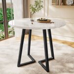 Table de salle � manger avec chaise 80 structure m�tal robuste table � manger plateau laqu� brillant ...