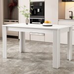Table de salle  manger contemporaine robuste table  quatre pieds table en chne rectangulaire table ...