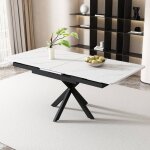 Table de salle à manger escamotable table de salon rectangulaire 150 / 180 x 70 x 76 cm design pieds ... Table de salle à manger escamotable table de salon rectangulaire 150 / 180 x 70 x 76 cm design pieds ...