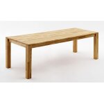 Table de salle à manger extensible en bois hêtre massif huilé chêne sauvage - longueur 140 - 220 x hauteur ... Table de salle à manger extensible en bois hêtre massif huilé chêne sauvage - longueur 140 - 220 x hauteur ...