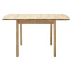 Table de salle à manger extensible en bois hêtre massif huilé coloris naturel - longueur 80 - 140 x hauteur ... Table de salle à manger extensible en bois hêtre massif huilé coloris naturel - longueur 80 - 140 x hauteur ...