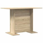 Table de salle � manger ext�rieure - vidaxl - 110x60x75 cm - ch�ne sonoma - bois ding�nierie - rectangulaire ...