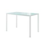 Table de salle � manger grand 120x75cm blanc vicco