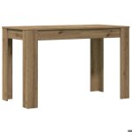 Table de salle � manger - mango - 4 personnes - ch�ne artisanal - 120x60x76 cm - bois ding�nierie m311 ...