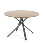 Table de salle � manger ronde carlo plateau en stratifi� et base en m�tal design unique et �l�gant diam�tre ...