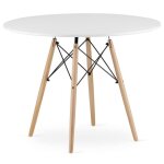 Table de salle  manger ronde - table ronde moderne todi ? lgance et robustesse ( 100 cm h 72 cm)