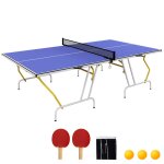 Table de tennis de table pliable compacte - sportnow - 2 raquettes + 3 balles - 274l x 1525l x 76h cm ... Table de tennis de table pliable compacte - sportnow - 2 raquettes + 3 balles - 274l x 1525l x 76h cm ...