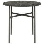 Table à thé / table baase de jardin - cloud - ronde - gris 45 x 45 cm - résine tressée tt142 Table à thé / table baase de jardin - cloud - ronde - gris 45 x 45 cm - résine tressée tt142