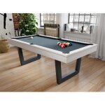 Table transformable - billard & ping - pong - coloris blanc et noir - l2134 x p1118 x h785 cm - melian ...