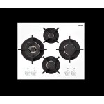 Table verre gaz 60cm 4 foyers - av685hwh - noir - airlux Table verre gaz 60cm 4 foyers - av685hwh - noir - airlux