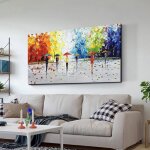 Tableaux abstraits paysage peinture � lhuile sur toile peinte � la main couples tableau decoration murale100x5 ...