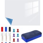 Tableau blanc magnetique 50 x 100 cm film magnétique autocollant avec 4 stylos marqueurs et effaceur ... Tableau blanc magnetique 50 x 100 cm film magnétique autocollant avec 4 stylos marqueurs et effaceur ...