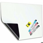 Tableau blanc magntique a3 ? 3 marqueurs + effaceur (surface durable pour cuisine / bureau ? facile ...