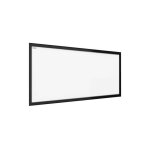 Tableau blanc magntique effaable  sec avec cadre en bois noir 30x70cm