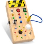 Tableau dactivites montessori - 8 �clairages led sensoriels - d�veloppement motricit� fine - jouet �ducatif ...