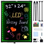 Tableau daffichage lumineux led - vevor - 813 x 61 cm - panneau lumineux effaable avec non affichage ...