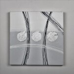 Tableau dco modern 8 - toile peinte  la main - 30 x 30 x 2. 5 cm