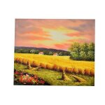 Tableau d�co sud 2 - peinture � lhuile - 50 x 60 x 3 cm