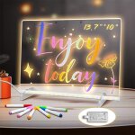 Tableau � dessin led avec couleurs tableau lumineux en acrylique effa�able � sec �criture lumineuse m�mo ...