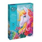 Tableau � diamanter - sentosphere - licorne - multicolore - rose - pour enfants � partir de 5 ans