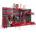 Tableau doutils datelier 78x39 cm garage mural grande �tag�re � outils + 2 petites �tag�res