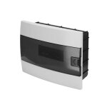 Tableau lectrique encastrable 12 modules (1x12) ip40 tanche blanc porte fume horoz