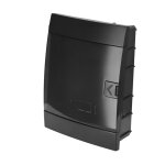 Tableau lectrique encastrable 16 modules (2x8) ip40 tanche noir porte fume horoz