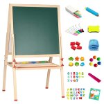 Tableau enfant - xuanyu - tableau noir double face - rglable en hauteur - avec craie aimants cadeau ...