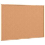 Tableau en li�ge avec cadre en bois - vidaxl - 80x55 cm - surface auto - cicatrisante - cadre en bois ...