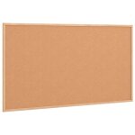 Tableau en li�ge avec cadre en pin - vidaxl - 100x55 cm - surface auto - cicatrisante - montage mural ...