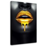 Tableau mural grande décoration murale composition classique femme gold glamour 70x100 cm Tableau mural grande décoration murale composition classique femme gold glamour 70x100 cm